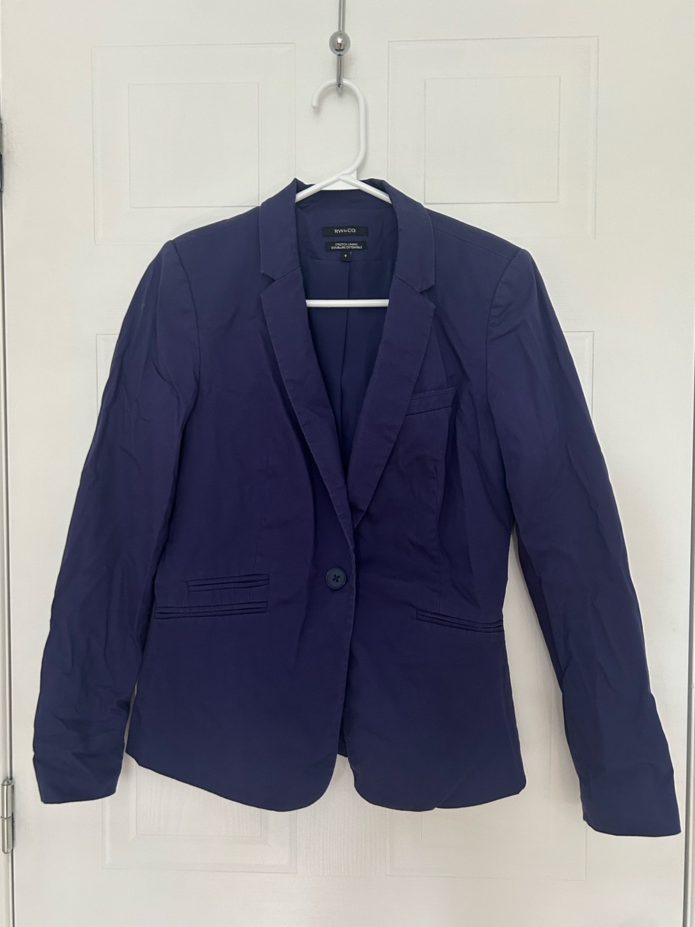 RW&CO. Dark Mauve Single-Button Blazer - Women’s Size 8